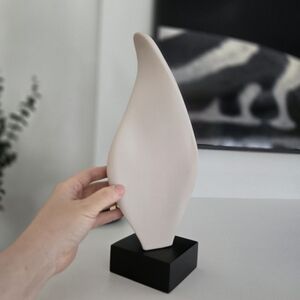 H&M Elegant Cream Abstract Sculpture